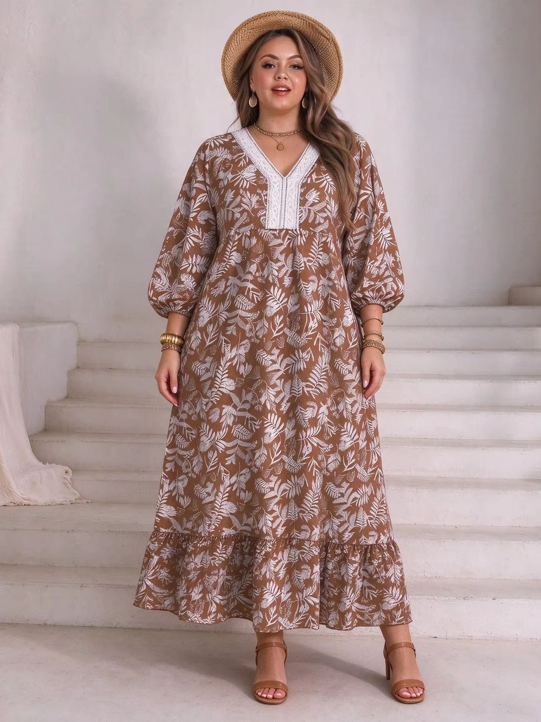 Boho Summer Beach Maxi Dress - Vestido largo de playa estilo boho