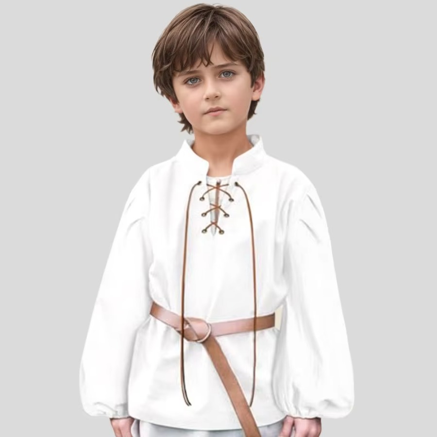 Tops - Camisa Pirata Medieval para Niños, Camisa
