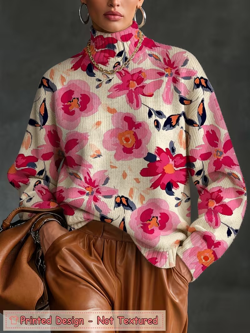 Camiseta de cuello alto para m - Blouses reseña y precio
