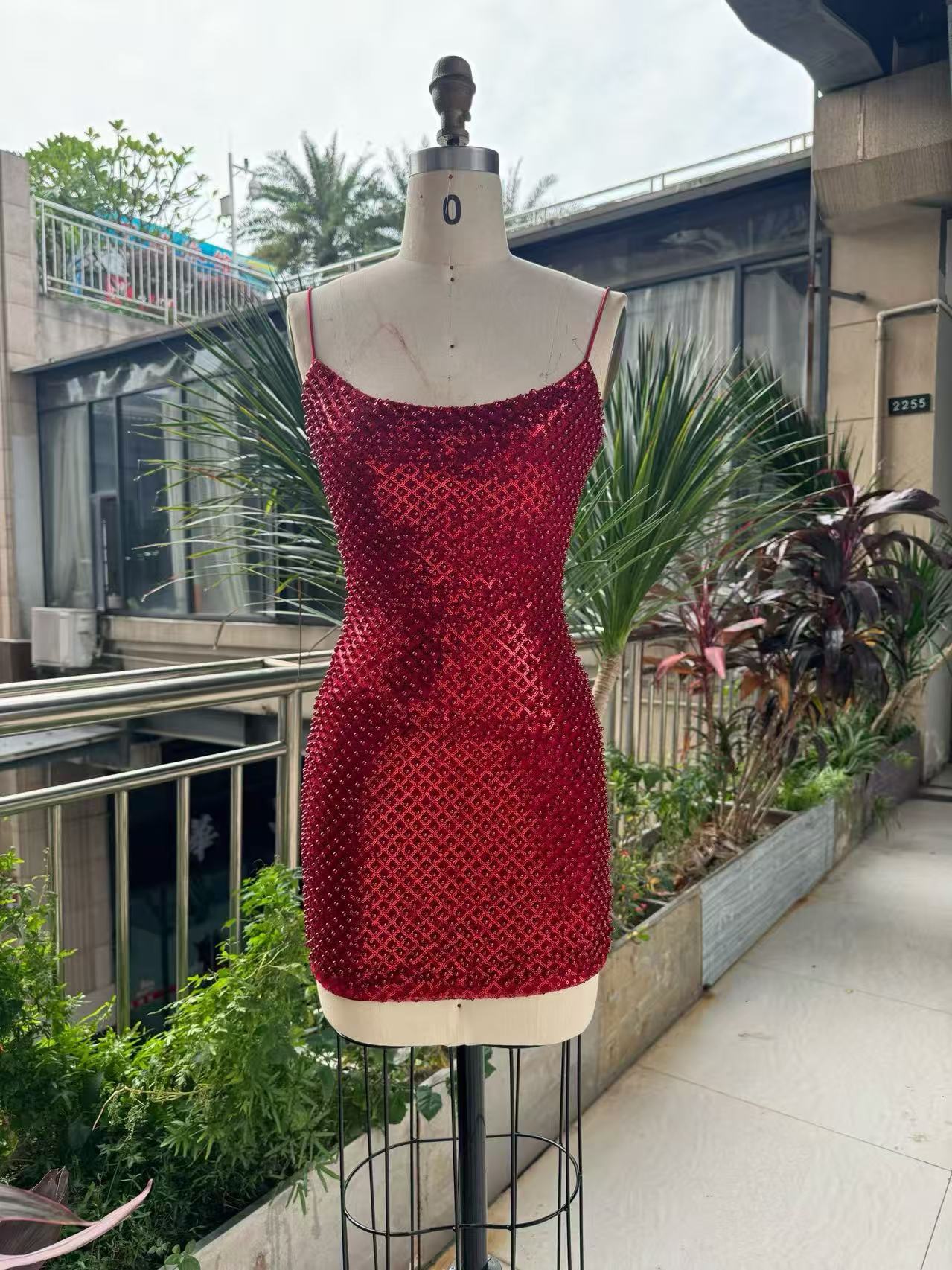 Vestido Mini Ajustado con Pedr - Sparkly Rhinestone Club Party Dress reseña y precio