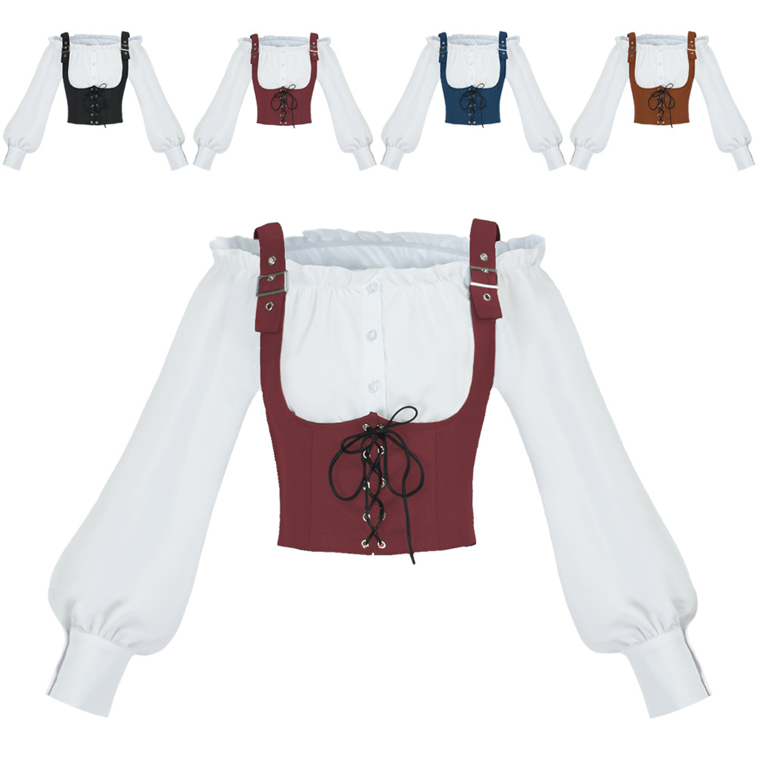 Conjunto de dos piezas de disf - Blouses reseña y precio