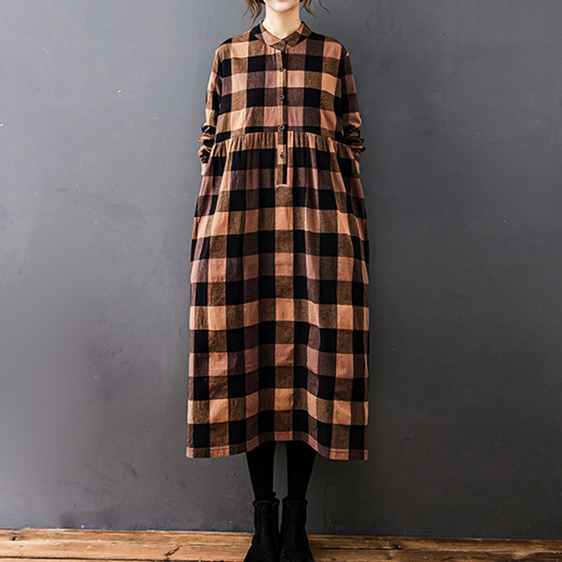 Vestido Midi Casual Holgado de - Casual Loose Linen Shirt Dress reseña y precio
