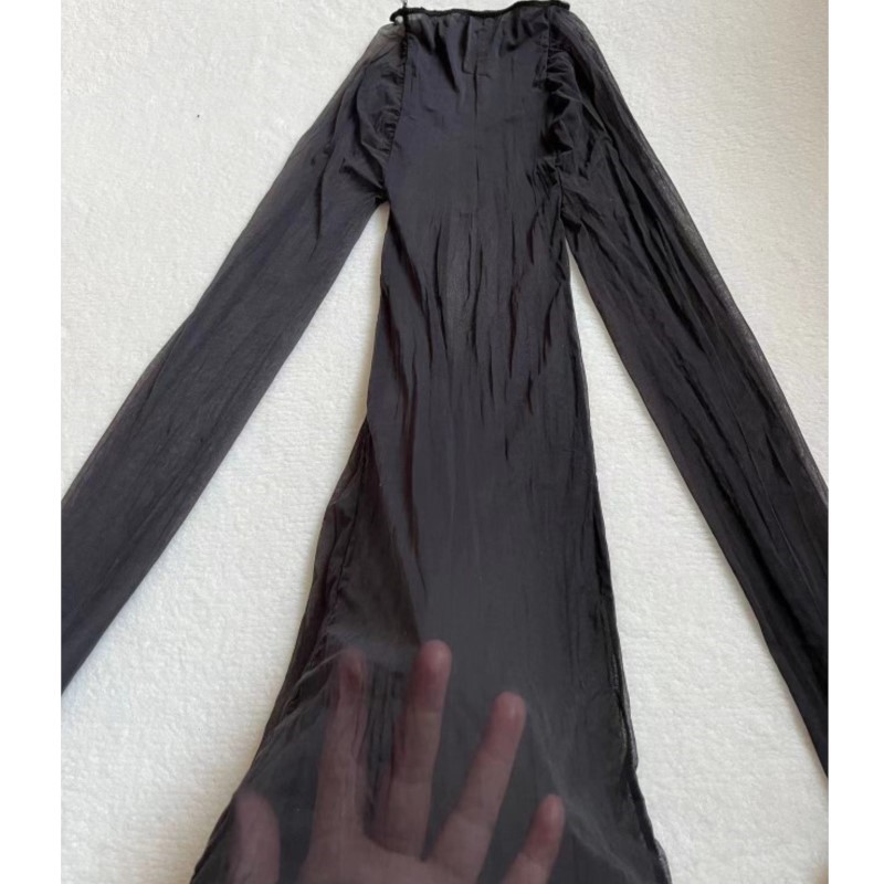 Bodystocking Transparente y Se - Sexy Mesh Sheer Bodycon Dress reseña y precio