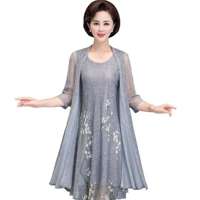 Conjunto de 2 piezas de lino y - French Vintage Floral Midi Dress reseña y precio